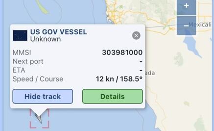 Marina explica presencia de embarcaciones de EU en Baja California; “están en zona de libre navegación internacional”