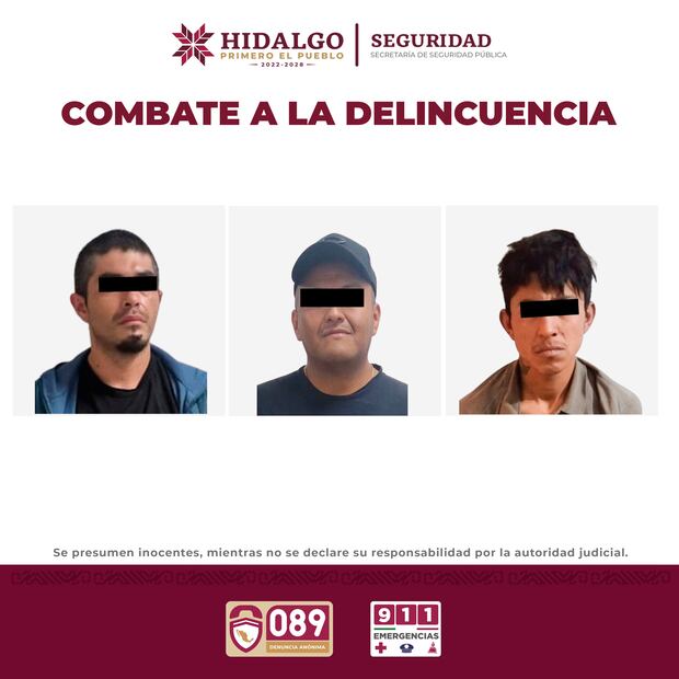 Detenciones y aseguramientos; operativos de Seguridad en Pachuca y municipios cercanos | Fotos: SSPH