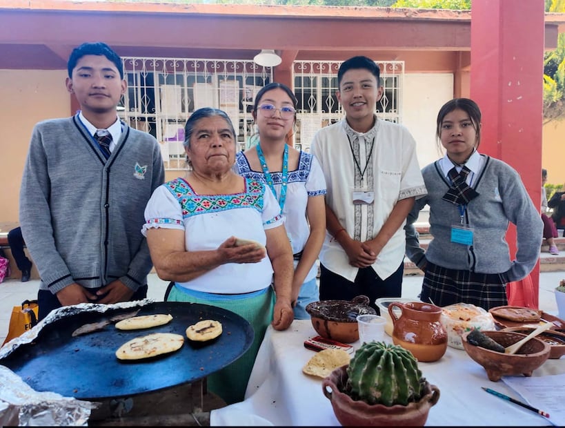 Alumnos del Valle del Mezquital realizan un concurso gastronómico con el objetivo de preservar sus tradiciones I foto: Cortesía
