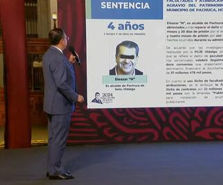 En la mañanera exponen sentencia de exalcalde de Pachuca