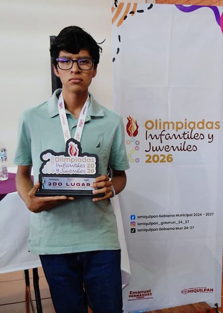 Alumno de la UAEH destaca en olimpiada de matemáticas en Ixmiquilpan | Foto: UAEH
