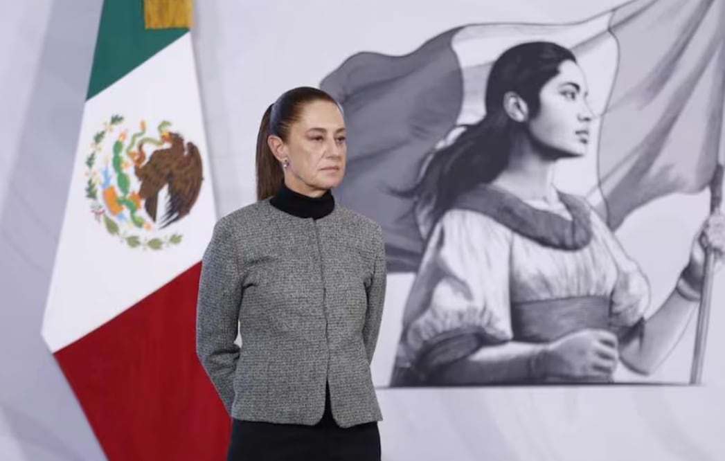 La presidenta Claudia Sheinbaum durante la mañanera del 29 de diciembre del 2025. Foto: Diego Simón/ EL UNIVERSAL