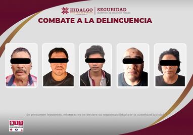 SSPH desmantela cuatro presuntos puntos de narcomenudeo en el Valle del Mezquital; cinco detenidos