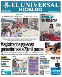 Portada El Universal Hidalgo 03/03/25