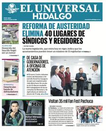 Portada El Universal Hidalgo 9/7/26