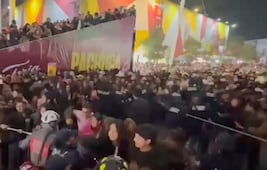 Derriban vallas durante concierto en la Feria de San Francisco Pachuca; una persona fue atendida