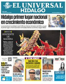 Portada El Universal Hidalgo 30/01/25