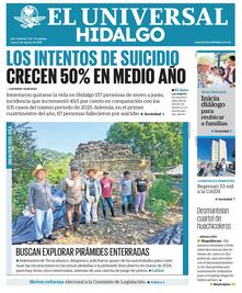 Portada El Universal Hidalgo 3/8/26