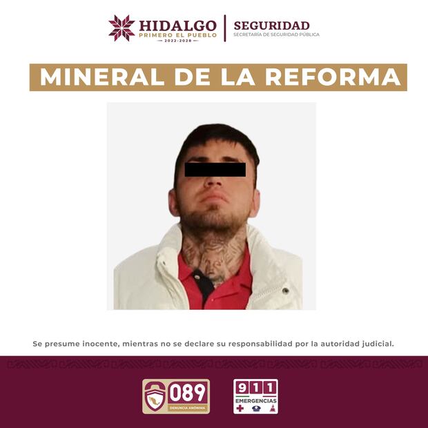 Detenido por robo de autopartes en Pachuca; coordinación entre C5i y Policía estatal resulta en captura | Foto: SSPH