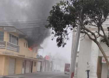 Incendio en el centro de Ciudad Sahagún moviliza a cuerpos de emergencia