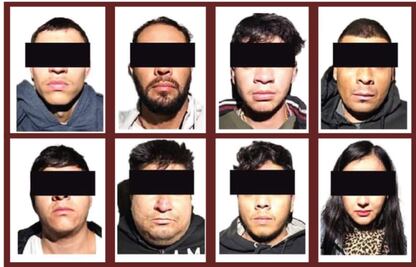 Prisión preventiva a 8 individuos por narcomenudeo y posesión de armas