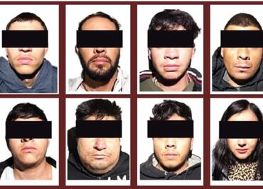 Prisión preventiva a 8 individuos por narcomenudeo y posesión de armas