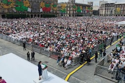 Sheinbaum cierra gira nacional en el zócalo de la CDMX