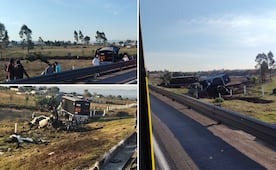 Accidente en la México-Tuxpan deja al menos 2 personas fallecidas 