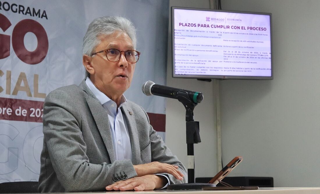 Francisco González Huebe, titular del Instituto Hidalguense de Competitividad Empresarial (IHCE), presentó el programa Hidalgo con Potencial I Foto: Gobierno de Hidalgo