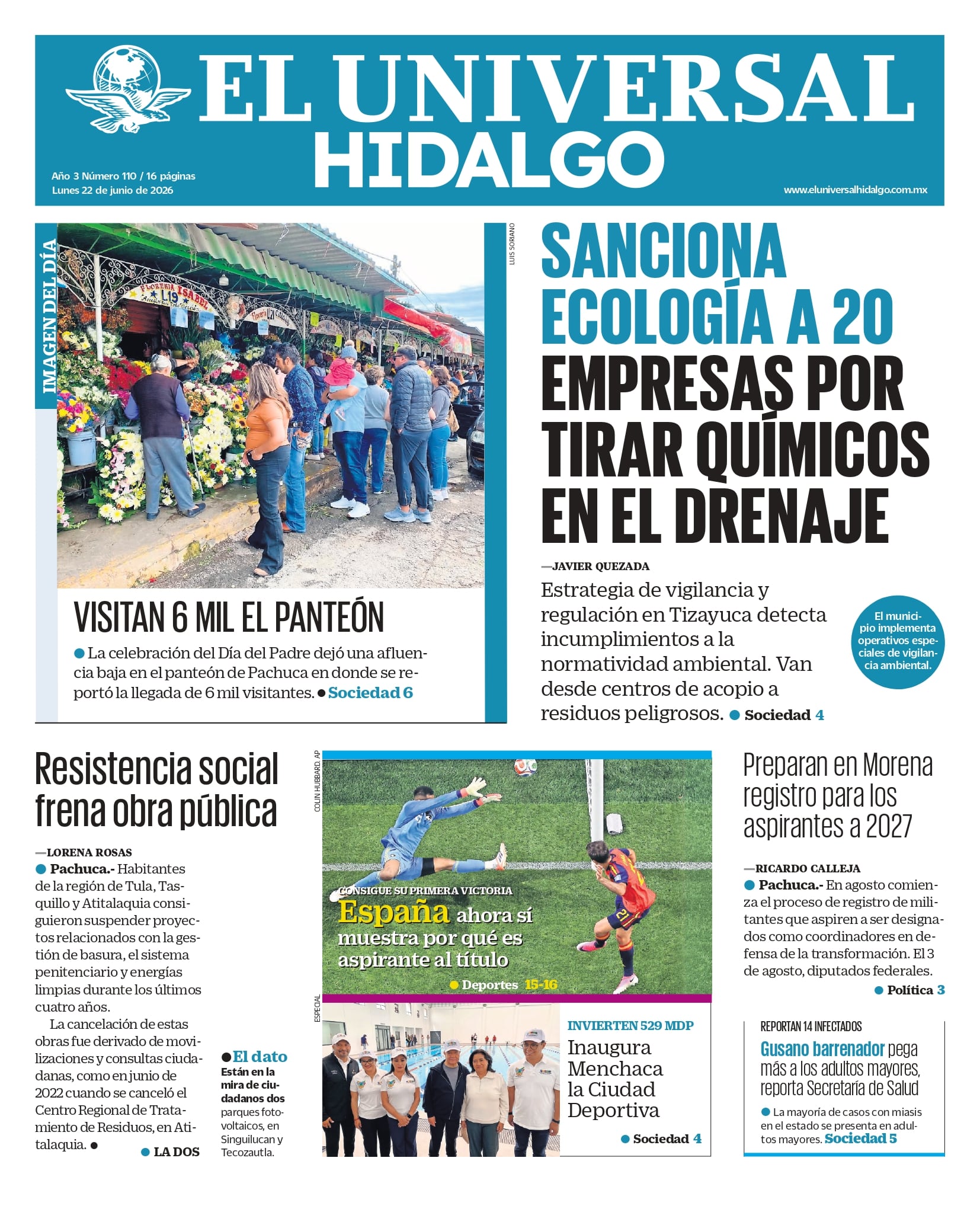 El Universal Hidalgo 22/06/26