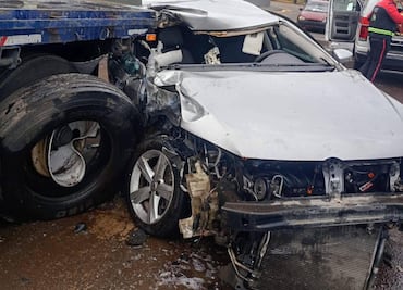 Accidente en carretera México-Tuxpan deja un lesionado