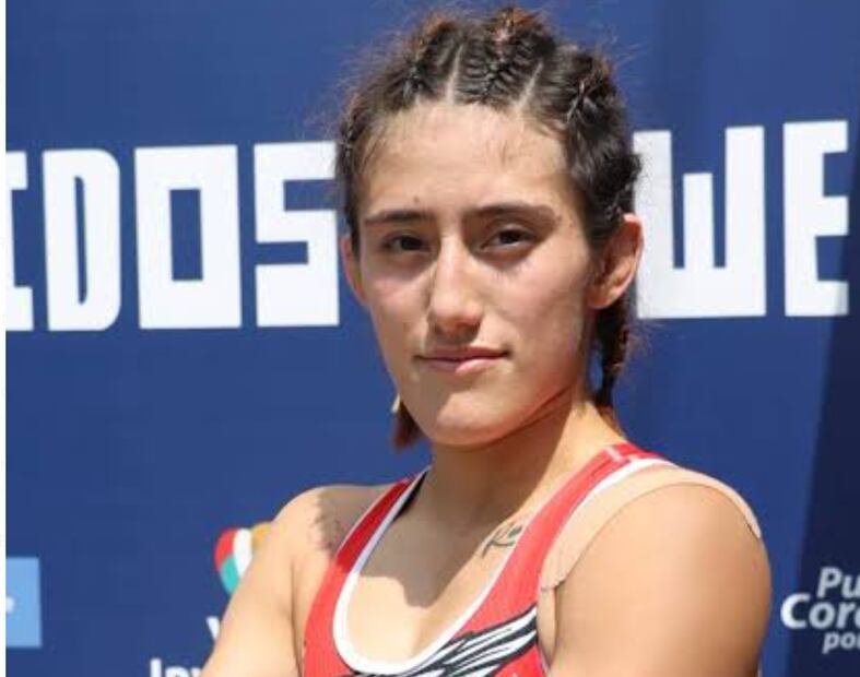 Zelzin Hernández Guerra se convirtió en subcampeona mundial de luchas asociadas I Foto: Inhide