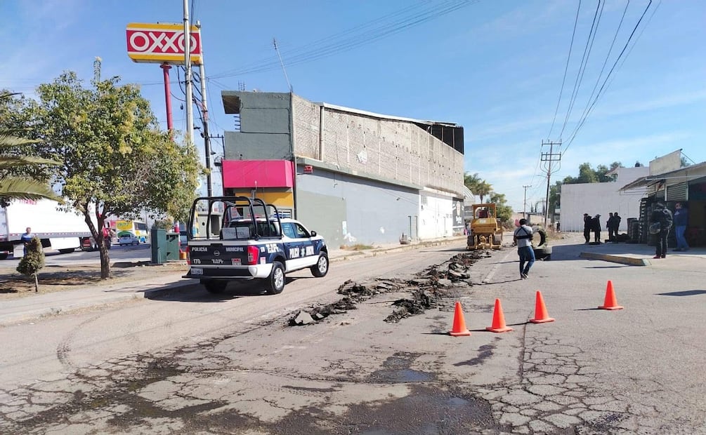 Rehabilitación en avenida Adolfo López Mateos desata caos vial en Tizayuca | Foto: Especial