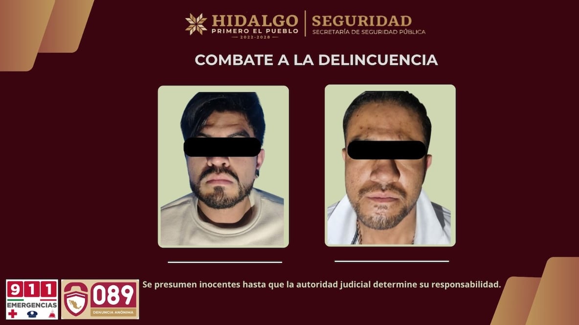 Cateo en Ciudad Sahagún deja armas, droga y dos detenidos | Fotos: SSPH