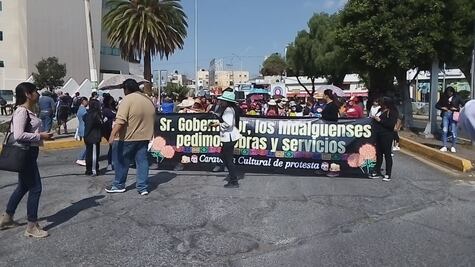 Antorcha Campesina marcha por sus demandas en Pachuca