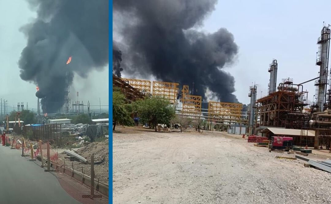 Reportan explosión y fumarola en refinería Miguel Hidalgo | Fotos: Especiales