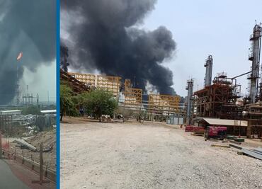 Reportan explosión y fumarola en refinería Miguel Hidalgo