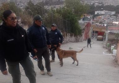 Movilizan cuerpos de seguridad, en busca de restos humanos en el barrio Las Lajas en Pachuca