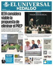 Portada El Universal Hidalgo 27/2/26
