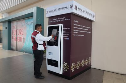 Modernización fiscal en Hidalgo; kioscos de atención al contribuyente facilitan trámites