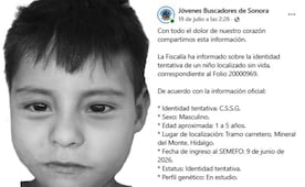 Difunden identidad tentativa de menor hallado sin vida en Mineral del Monte; perfil genético sigue en análisis