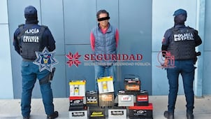 Recuperan 13 baterías robadas y detienen a un presunto implicado en San Agustín Tlaxiaca