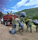Retiran 4.6 toneladas de basura del río Tula durante jornada de limpieza en Tasquillo