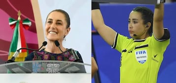 Claudia Sheinbaum reconoce a Katia Itzel García tras su debut mundialista