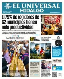Portada El Universal Hidalgo 07/07/25