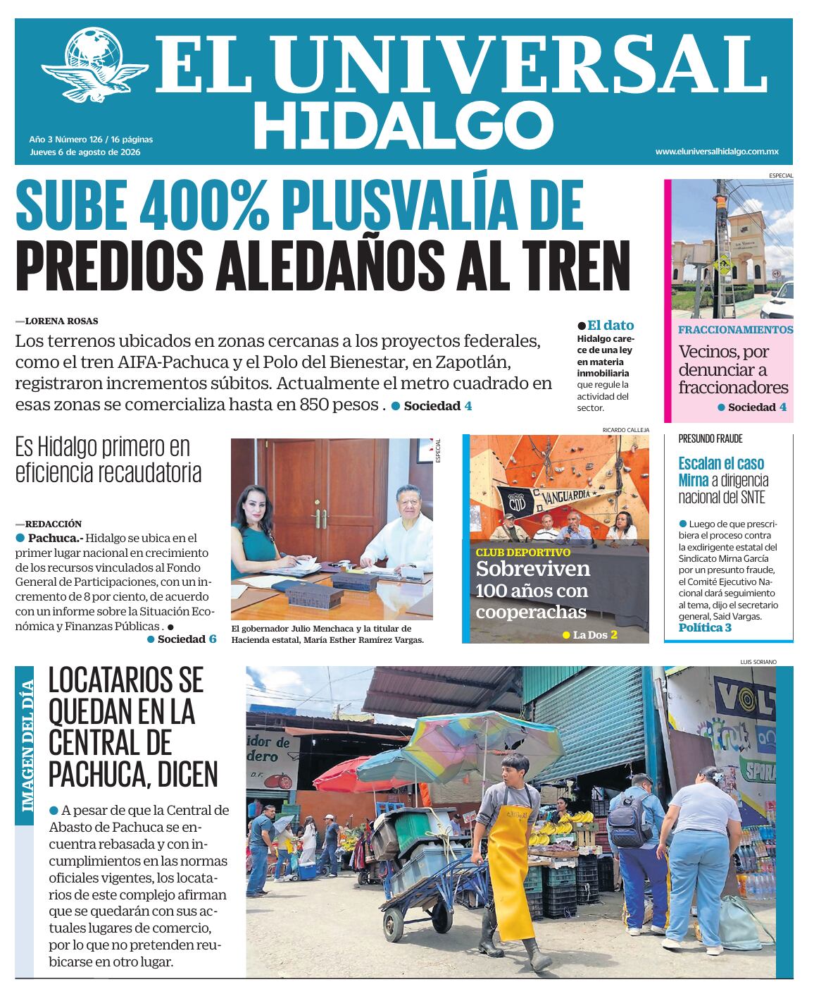 El Universal Hidalgo 6/8/26