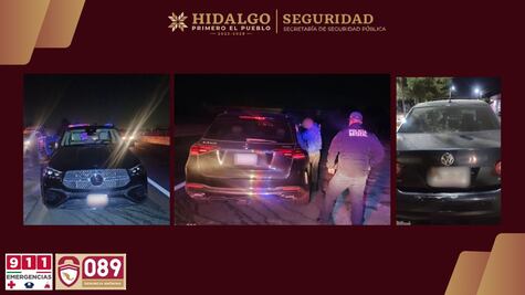 Rescatan a tres personas secuestradas en la México–Pachuca; detienen a dos presuntos responsables