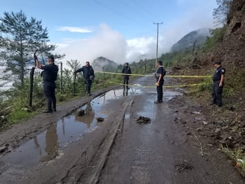 Vialidades de Tenango de Doria afectadas nuevamente por lluvias