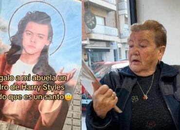 Abuelita recibe imagen de "San Harry Styles"