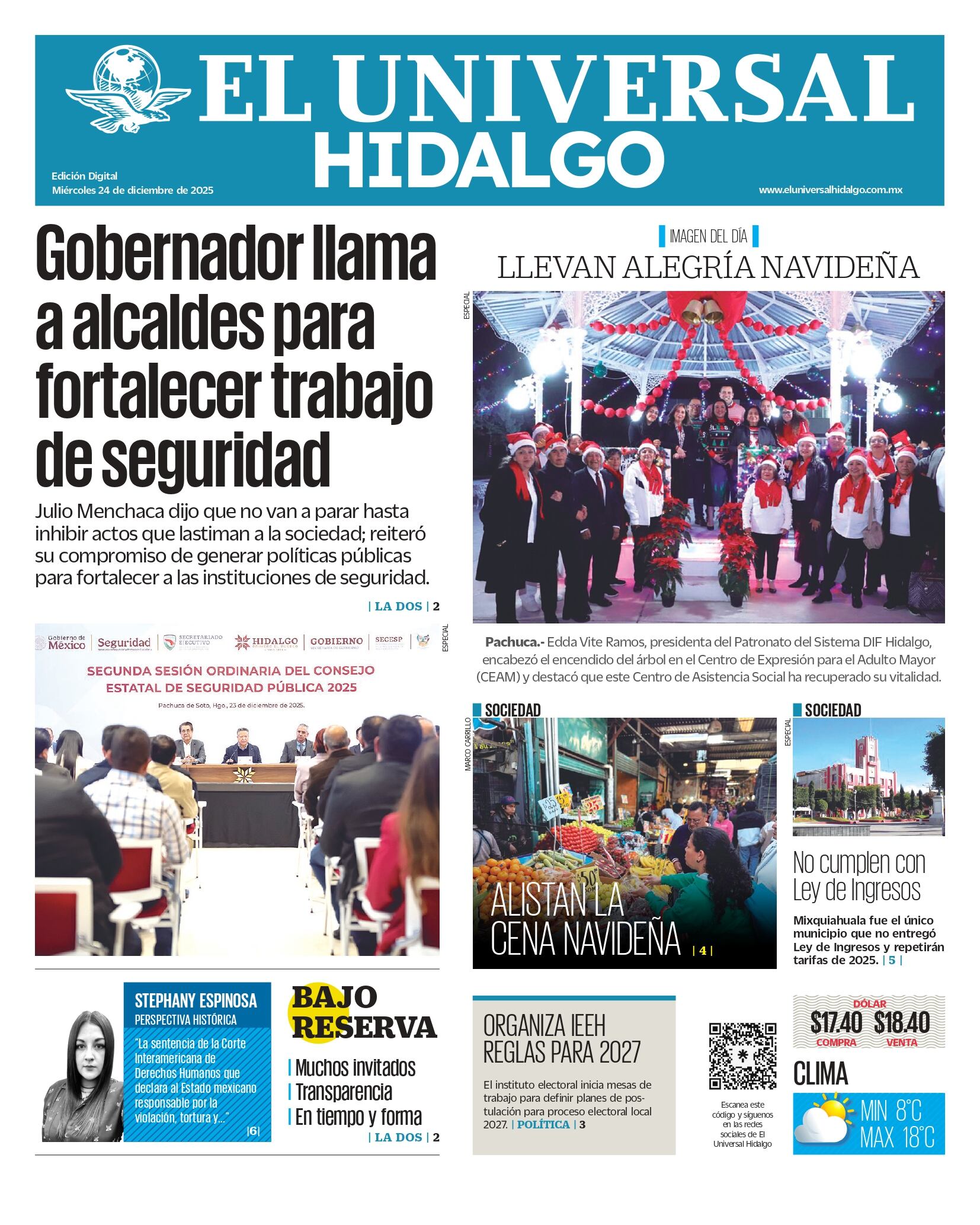 El Universal Hidalgo 24/12/25