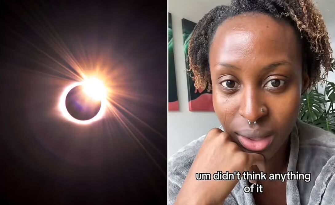 Bridget Kyeremateng es el nombre de la chica que se volvió viral tras compartir en la plataforma TikTok lo que vivió tras ver un eclipse sin protección | Capturas de video