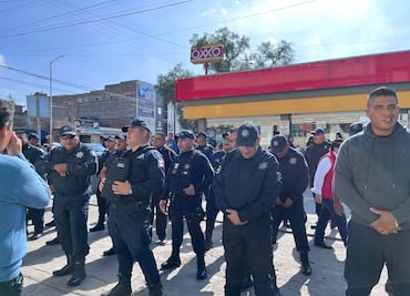 Policías de Tizayuca realizan paro de labores