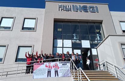 Trabajadores del INEGI en Hidalgo se suman a protesta nacional por “justicia salarial”