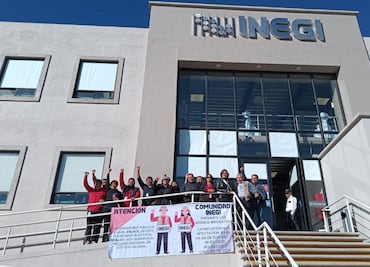 Trabajadores del INEGI en Hidalgo se suman a protesta nacional por “justicia salarial”