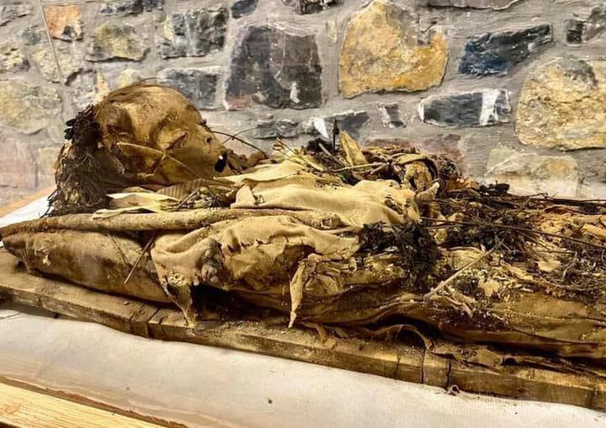 El Museo Momias Hñähñus de Caltimacán amplía su exhibición al incorporar dos cuerpos momificados, los cuales serán presentados a partir del sábado 17 de agosto I foto: Gobierno de Hidalgo