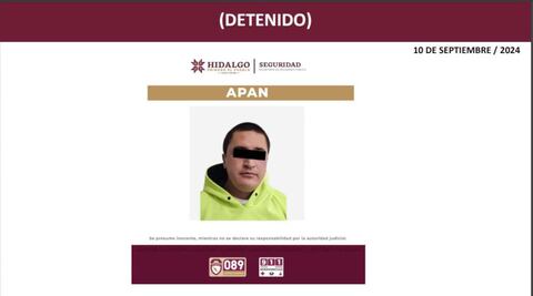 Detienen a presunto asesino de Adriana, localizada sin vida en Apan