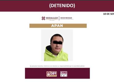 Detienen a presunto asesino de Adriana, localizada sin vida en Apan