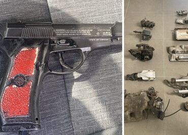 Capturan a hombre en pleno robo de autopartes en Pachuca