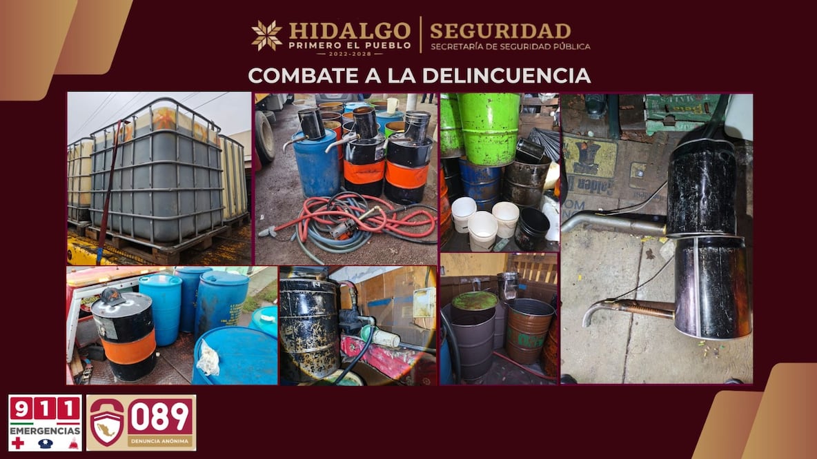 Aseguran más de 3 mil litros de combustible robado y droga I Foto: Cortesía