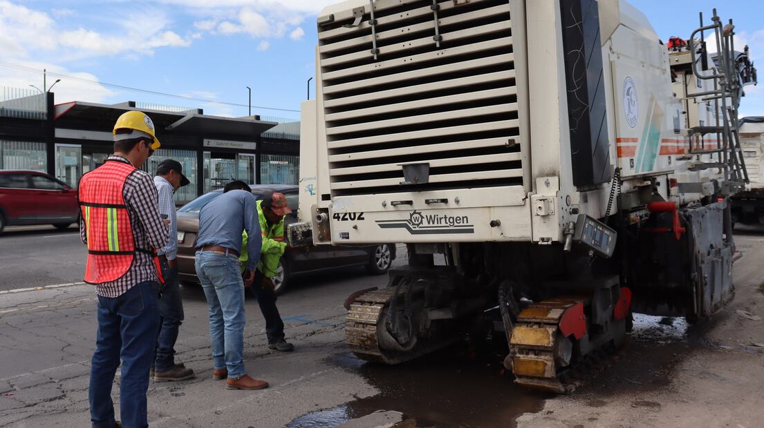 Inició la rehabilitación del bulevar Felipe Ángeles I Foto: Gobierno de Hidalgo